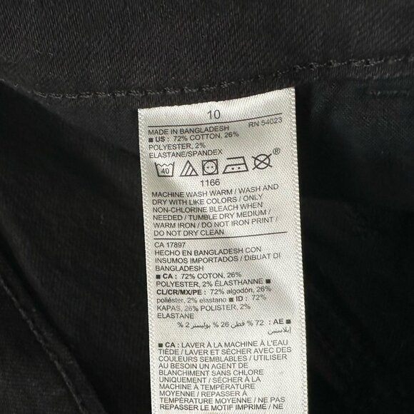 Old Navy High-Waisted Cut-Off Shorts Womens 10 Button Fly Frayed Hem Denim Black - Picture 7 of 10